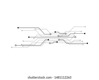 Technology Circuit Design Vector Illustration.