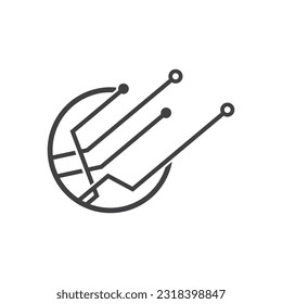 Technology Circuit Design Vector Illustration.