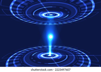 technology circuit futuristic background, vector illustration