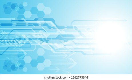 Technology circuit line loading bandwidth design concept background eps 10 vector