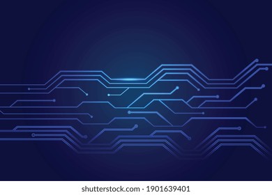 technology circuit lines diagram futuristic background