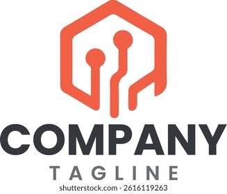 Technology Circuit Logo Design for Tech Companies, Startups, and Innovation Branding