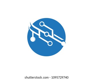 Technology  Circuit Logo Vector