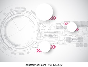 Technology Circuit Pink Speed Background