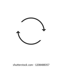 technology, climate, ventilation, circulate, arrow, circular, vector icon, illustration