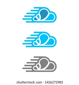 Technology cloud app logo design