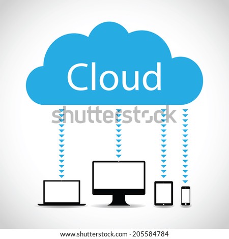 technology cloud background