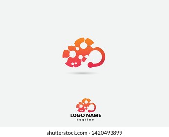 Technology cloud logo art. Business. Tech cloud logo design. Technology. Sky. Networking. Cloud vector. Computer. Dopamine. Tech