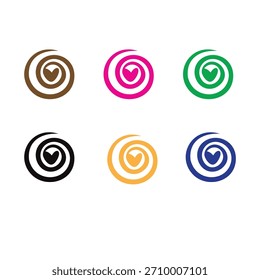 Icono de logotipo de bebida de café de tecnología