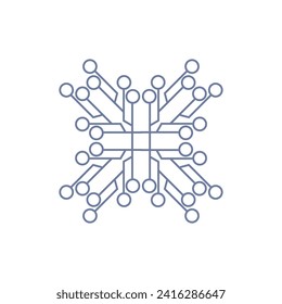 Diseño de la compañía de vectores de colección de tecnología