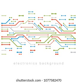 Technology communication cybernetic element. Vector abstract illustration of circuit board. Modern innovation technologies backdrop