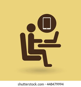 technology communication icon, vector illustration design eps10