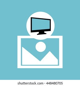 technology communication icon, vector illustration design eps10