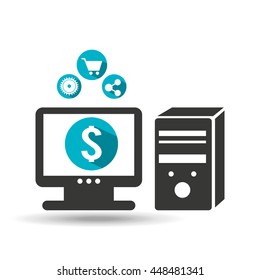 technology communication icon, vector illustration design eps10