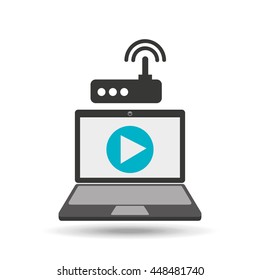 technology communication icon, vector illustration design eps10