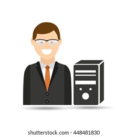 technology communication icon, vector illustration design eps10