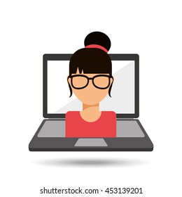technology communication icon, vector illustration design eps10
