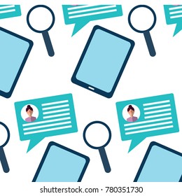 technology and communication pattern image 