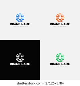 Technology company Initial letter o logo design vector template. Professional abstract letter o icon design for company or startup business.
