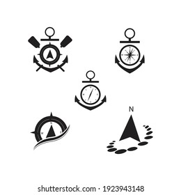 Technology Compass Logo Template Vector Icon Illustration Design