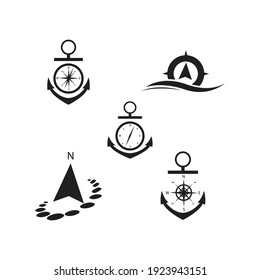 Technology Compass Logo Template Vector Icon Illustration Design