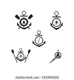 technology Compass Logo Template vector icon illustration design