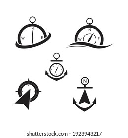technology Compass Logo Template vector icon illustration design