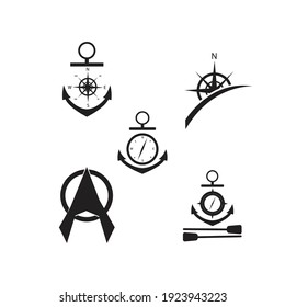 technology Compass Logo Template vector icon illustration design