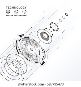 Technology composition  structure abstract background.