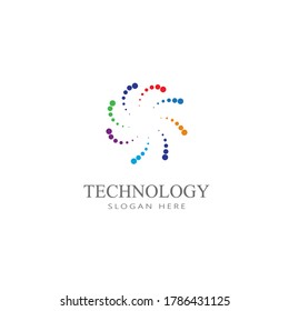 Technology, computer, data and innovation logo design