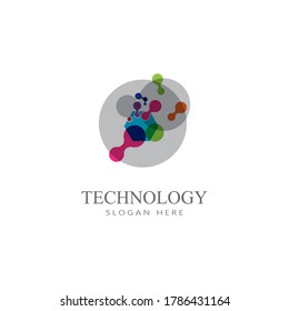 Technology, computer, data and innovation logo design