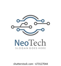 Technology, Computer, Data And Innovation Logo Design