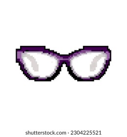 technology computer glasses game pixel art retro vector. bit technology computer glasses. old vintage illustration