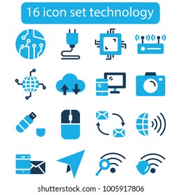 Technology, computer, innovation, science, information, cloud network line icons, Flat design vector illustration symbol concept,Linear signs isolated