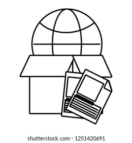 technology computing cartoon