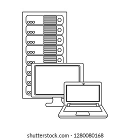 technology computing cartoon