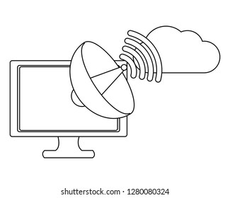 technology computing cartoon