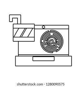 technology computing cartoon