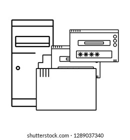 technology computing cartoon