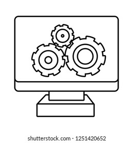 technology computing support cartoon