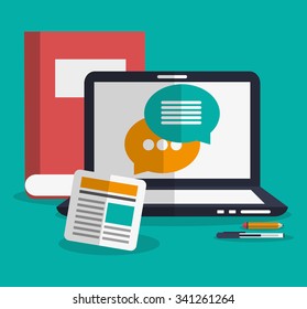 Technology  concept about networking icons design, vector illustration 10 eps graphic.