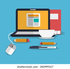 Technology  concept about networking icons design, vector illustration 10 eps graphic.