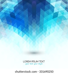 Technology concept abstract geometric background, brochure cover template design