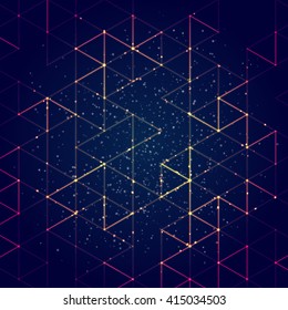 Technology concept abstract polygonal background. Vector illustration EPS10