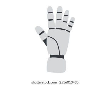 Technology concept. AI concept. Robots hand isolated on white background. 