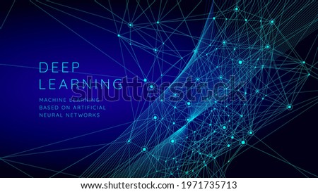 Technology concept background banner, big data analytics, blockchain technology, deep learning, artificial inteligence

