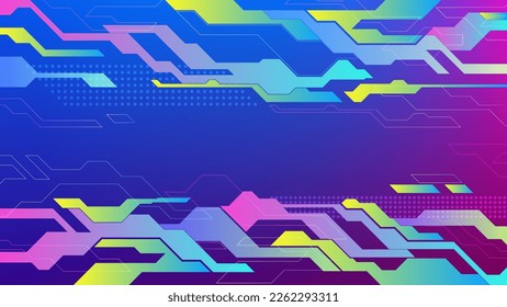 Technology concept background. Circuit board. Vector illustration