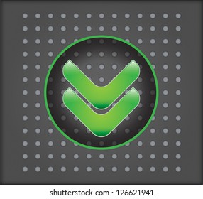 Technology concept with background and download sign