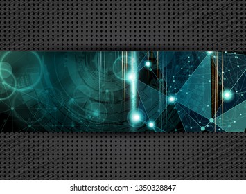 Technology concept background ready for presentation, vector illustration