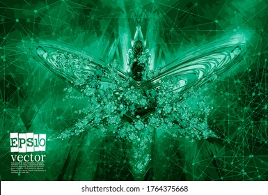 Technology concept background ready for presentation, vector 3d illustration